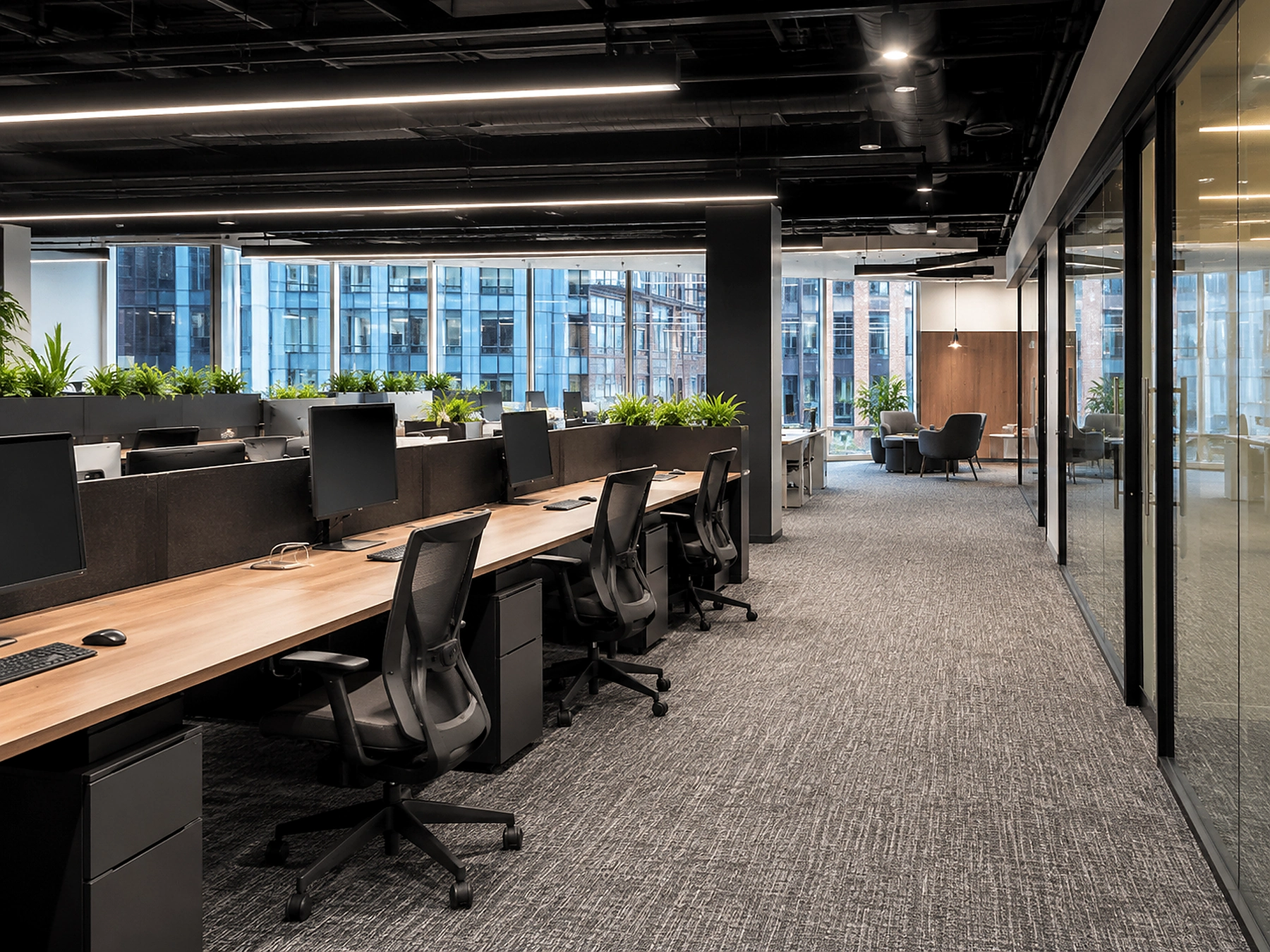 Modern professional office workspace